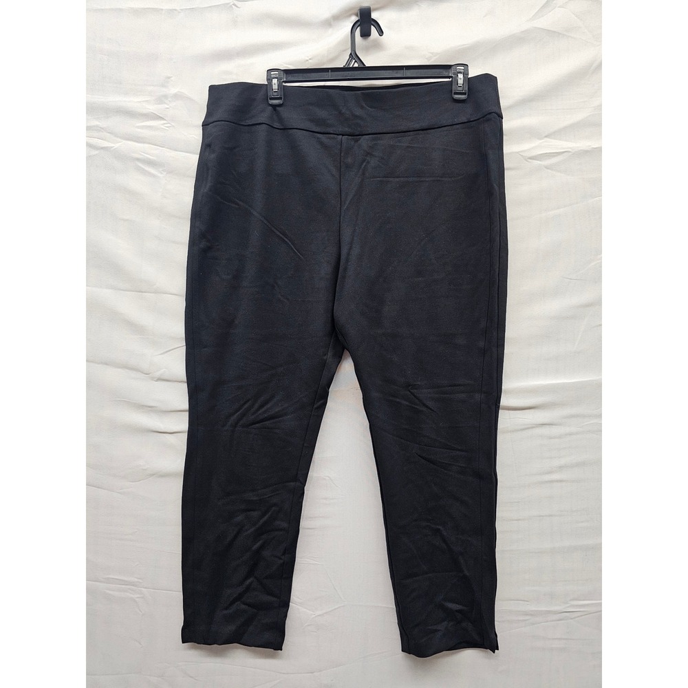 Express Womens Ponte Pants Black Rayon Blend Casual Size XXL